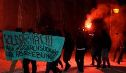 [Solidaritätsdemonstration in Hannover am gleichen Abend]